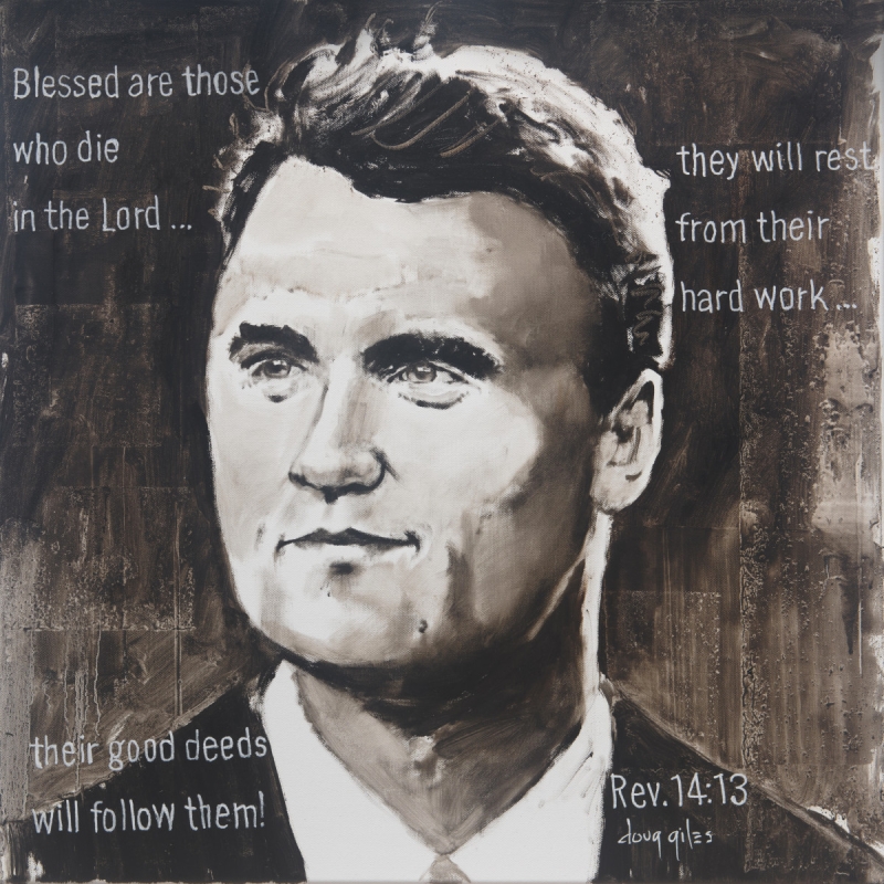 Charlie Rev. 14:13 by artist Doug Giles